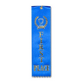 2"x8" 1ST Place Stock Award Ribbon W/ Trophy Image (Carded)